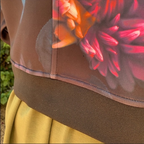 Donna Karan floral- printed Bomber Jacket - Picture 8 of 12